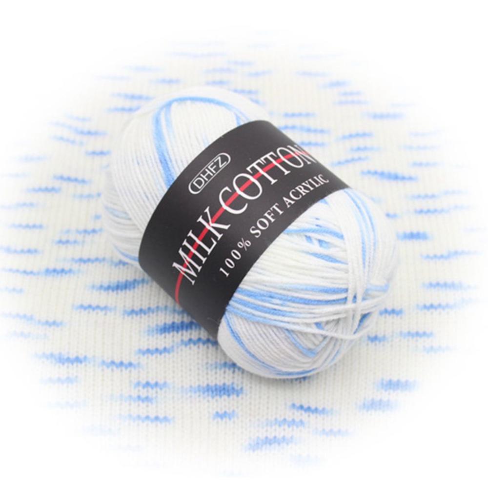 50g/roll Double Knitting DIY Crafts Warm Sewing Supplies Knitting Thread Knitted Yarn Milk Cotton