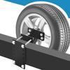Trailer Spare Tire Mount - Carbon Steel Tyre Mount Spare Tire Carrier for Truck RV Travel Storage Transport Road Trip Essential