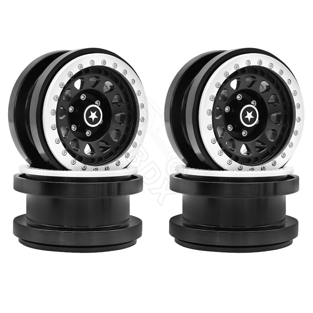 Rc jeep CNC Aluminum 2.9" Beadlock Wheel Hub Rim for 1/6 RC Crawler Car Axial SCX6 Jeep JLU Wrangler