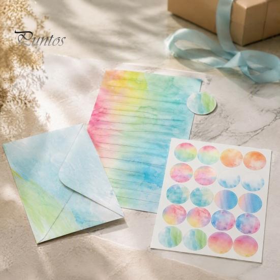 Decorative Writing Paper for Letters Watercolor Letterhead Set, Envelopes Letter And Stickers Handwritten Blessing Note Cards Kit, Correspondence