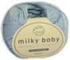 Olympus Thread Milky Baby Medium Light Pack of 6 Yarn, Weight, Col. 17, Blue, 40g, Approx. 114m,