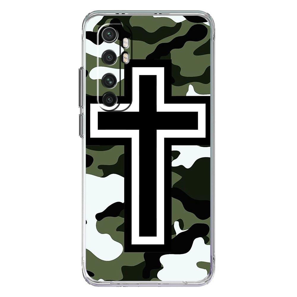 Phone Case For Xiaomi Mi Poco X7 X6 X5 NFC X3 F7 Ultra F6 Pro F3 15 14T 14 13T 11 12 13 Lite TPU Cover Bible Jesus Christ Cross