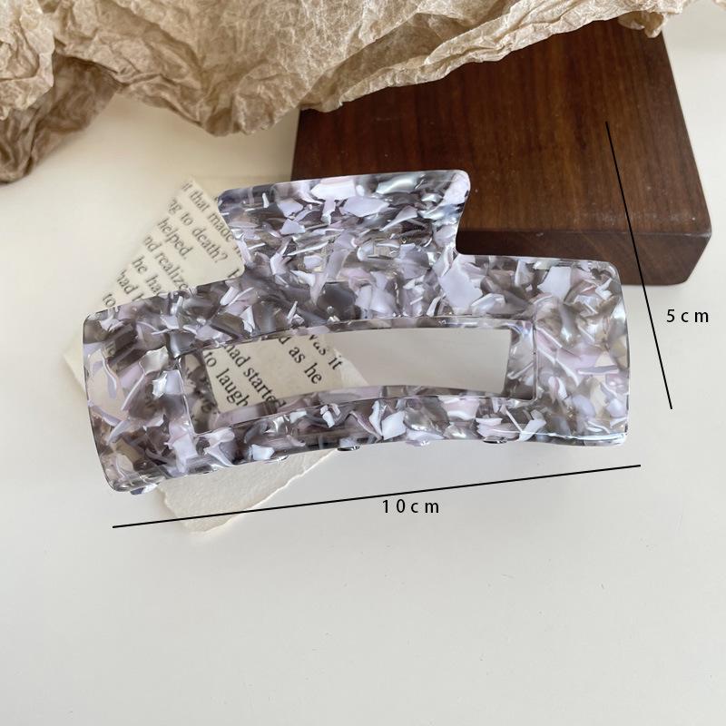 Korean Floral Acetate Medium Claw Clip - Versatile Hair Accessory