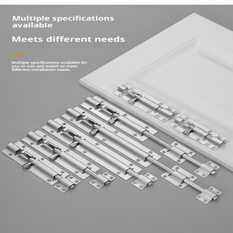 201/304 Edelstahl Tor Sicherheits-Türriegel Riegelverschluss Bolzen 3/4/5/6/8/10/12 Zoll Türriegel Beschläge Für Heimwerker