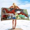 Majestic Dragon Bath Towel - Fantasy Design, Soft Absorbent, Perfect for Summer Fun, Adds Adventure to Your Beach Days