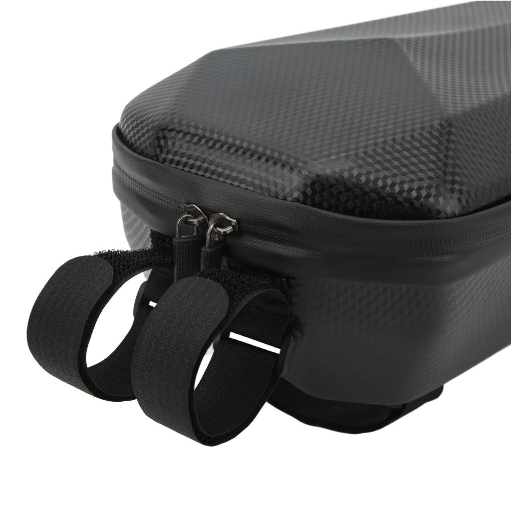 Sacoche de Scooter à Coque Dure 4L Imperméable Cuir Synthétique Sac de Guidon pour Vélo Pliant