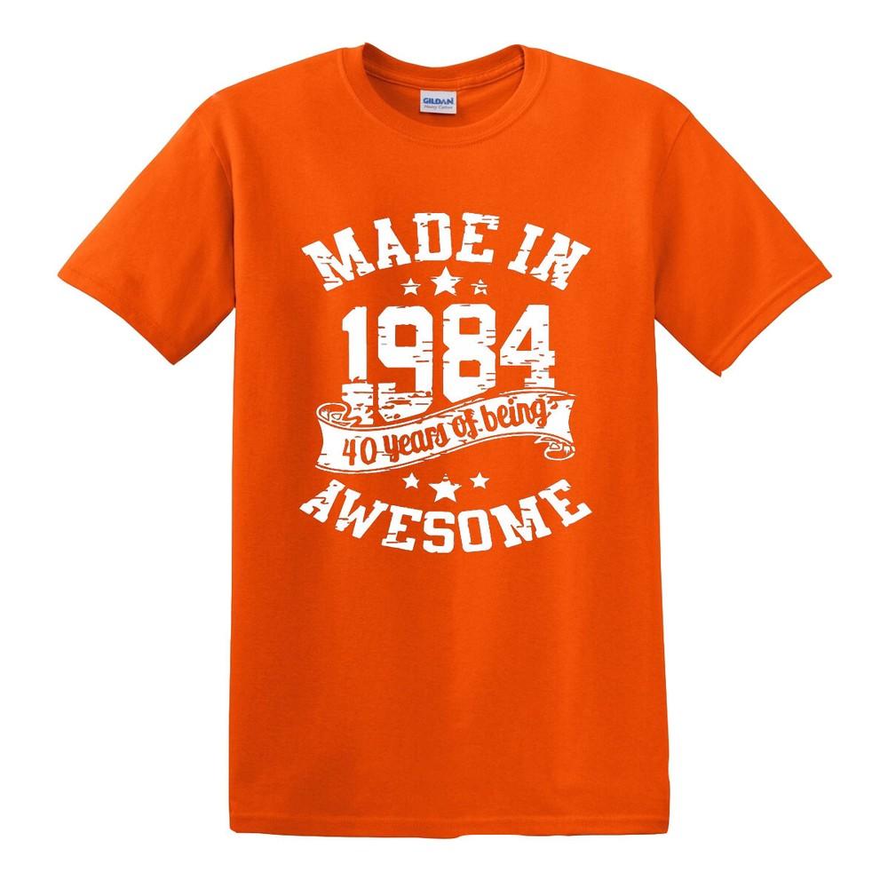 40th Birthday Awesome Made In 1984 TShirt Unisexs Unisexs Present Gift Top Tee