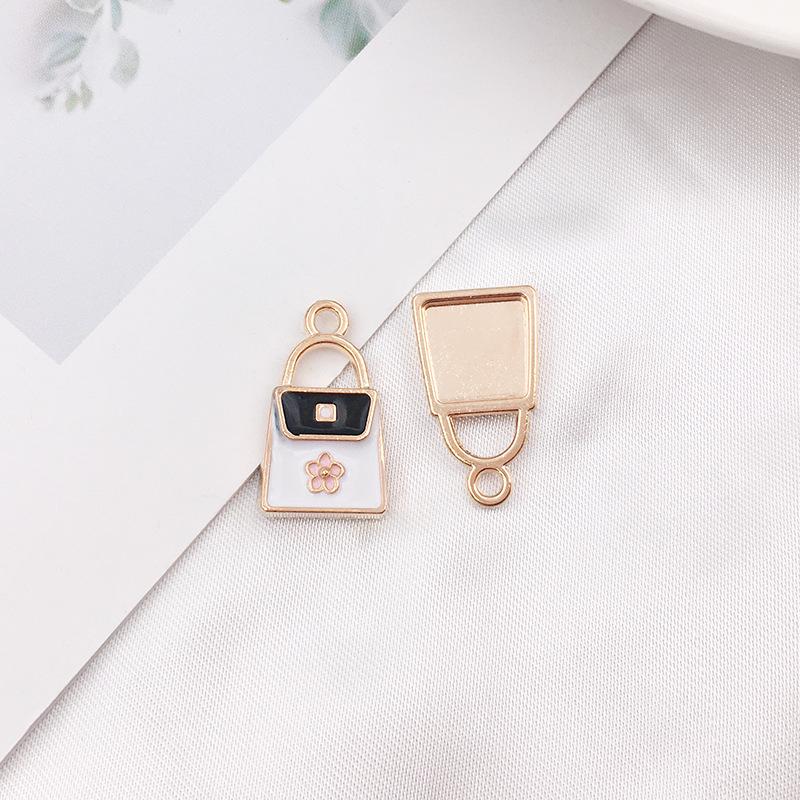 DIY Jewelry Drip Oil Alloy Lipstick Perfume Pendant Earring Stud