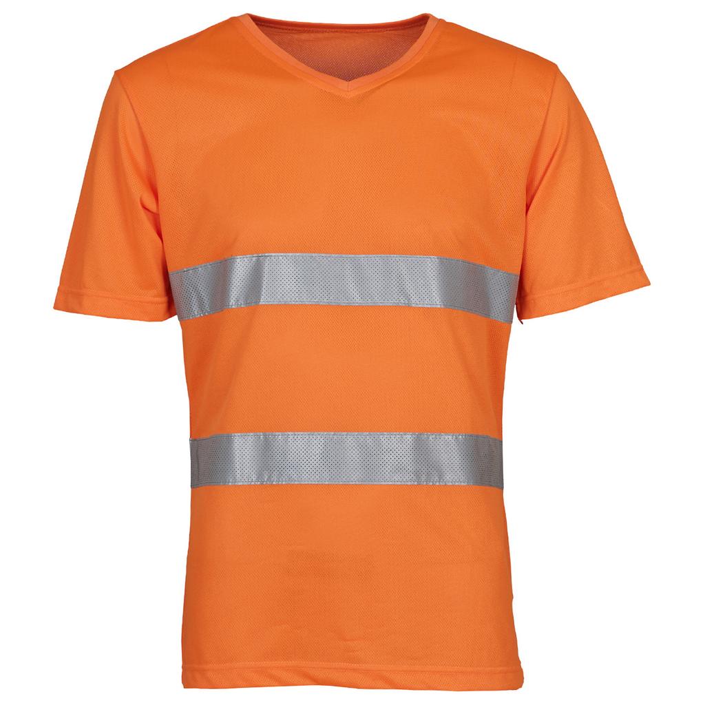 Yoko Unisex Adult Hi-Vis V Neck Safety T-Shirt