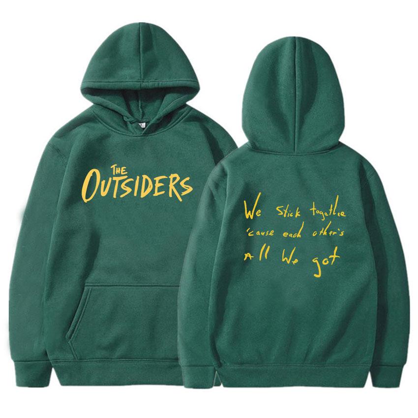 Film Printing The Outsiders Hoodies Women Clothes Sudaderas Para Mujer Streetwear Winter Hooded Pullovers Female