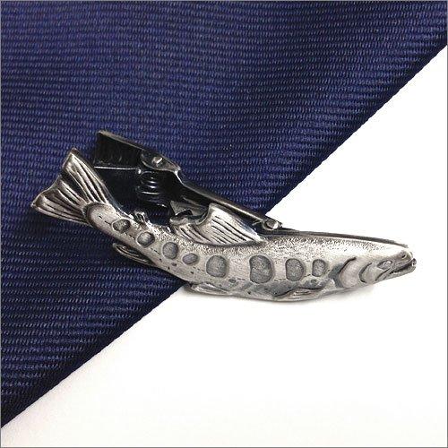 ISHOKUYA (Ishokuya) Angler Series Unique Fish Tie Clip, Tie Clip, Tie Bar, Yamame Trout
