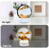 Lampe de Table Sable Mouvant Peinture Art du Sable Paysage en Verre