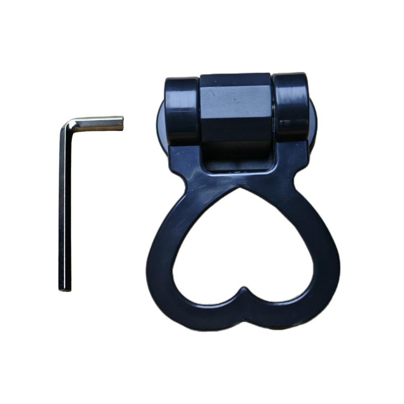 Heart Shape Car Styling Trailer Hooks Sticker Decoration Car Auto Rear Front Trailer Simulation Racing Ring Vehicle Towing Hook