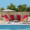Beach Towels 6 Pcs Bordeaux 60x135 Cm Fabric 400 GSM