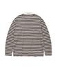 LMR Multi-Stripe Collared Long Sleeve T-Shirt Grey