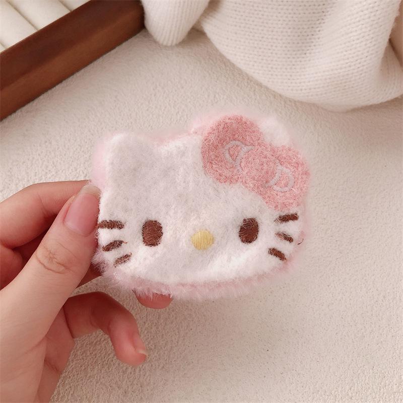 Ankola Red Bowknot Kitten Hair Clip for Girls - Sweet Hairpin Accessory