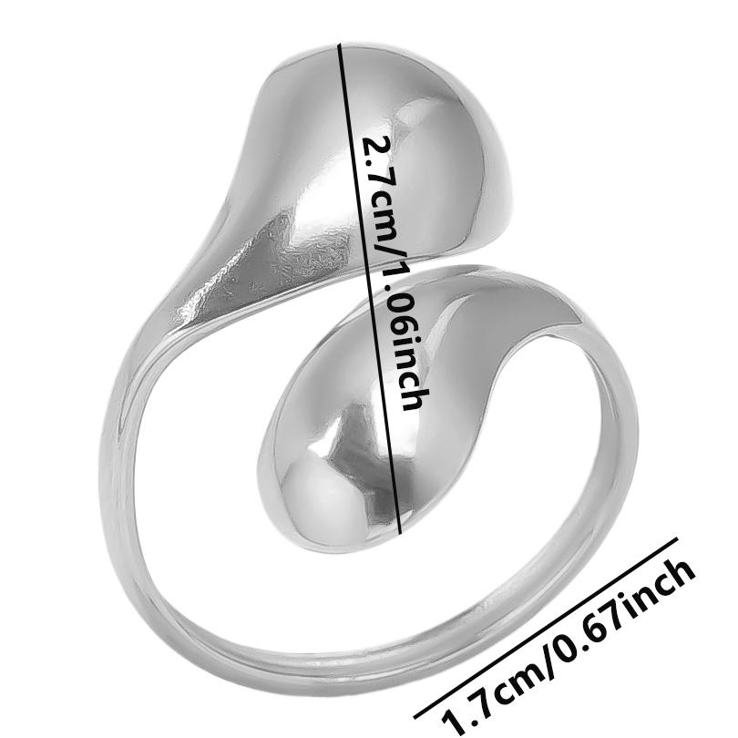 1/5pcs Silver Color Snake Beads Round Heart Stainless Steel Rings For Women Men Accessories Vintage Jewelry Finger Ring Anillos