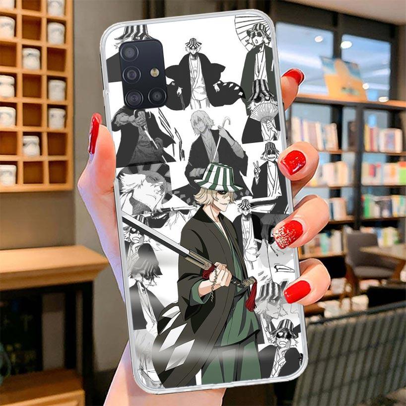 Ichigo Kenpachi Bleach Anime Cover Phone Case For Samsung Galaxy A12 A22 A32 A52 A72 A02S Phone Case Note 20 Ultra 10 S10 Plus A
