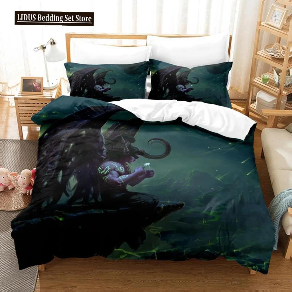 3D World Of Warcraft Bedding Sets Duvet Cover Set With Pillowcase Twin Full Queen King Bedclothes Duvet Cover