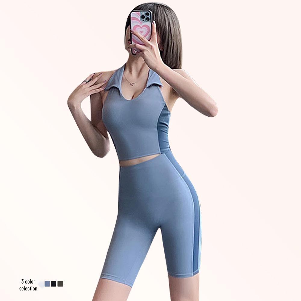 

Женский комплект для йоги Lulu: Жилет в стиле колор-блок и быстросохнущие брюки Small