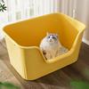 Large Cat Litter Box High Sides Anti Splashing Easy To Clean Simple Look Open Cat Litter Box for Large Cats