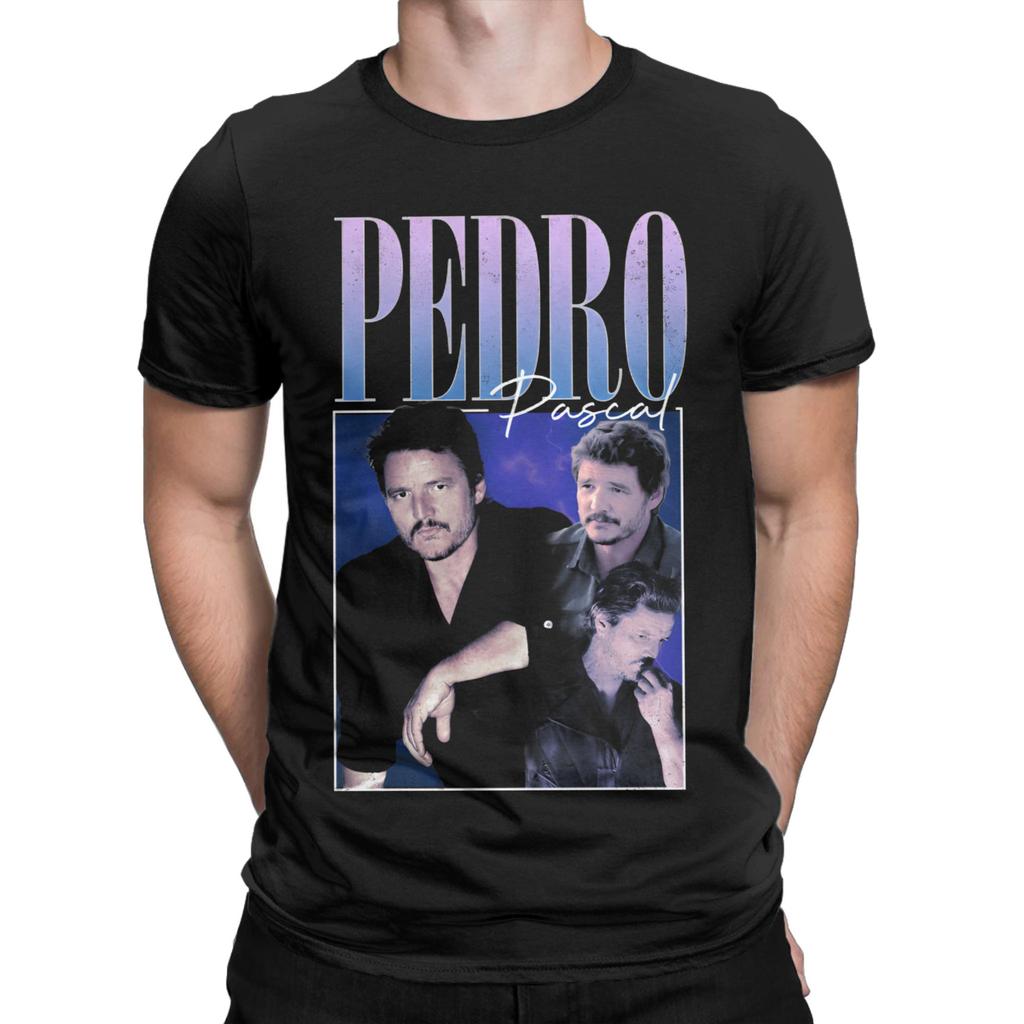 Men's T-Shirt Pedro Pascal Casual Cotton Tee Shirt Short Sleeve T Shirts O Neck Tops Original