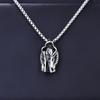 Retro Dark Style Assassin Cloak Windbreaker Pendant Retro Punk Necklace Pendant