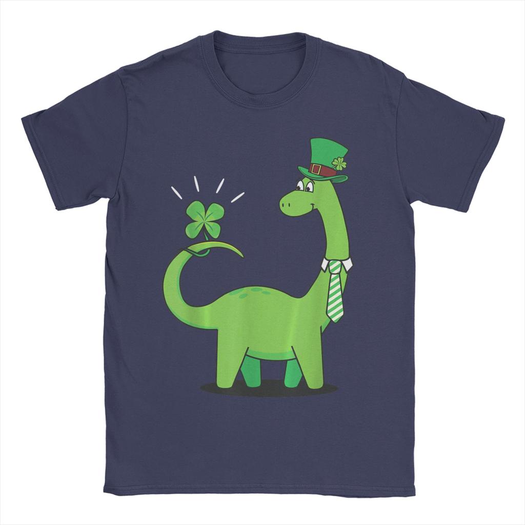 Dino St Patricks Day TShirt Summer Fashion TShirts Unisex Cotton ONeck Plus Size XL Tees ShortSleeve YK Basic Tops