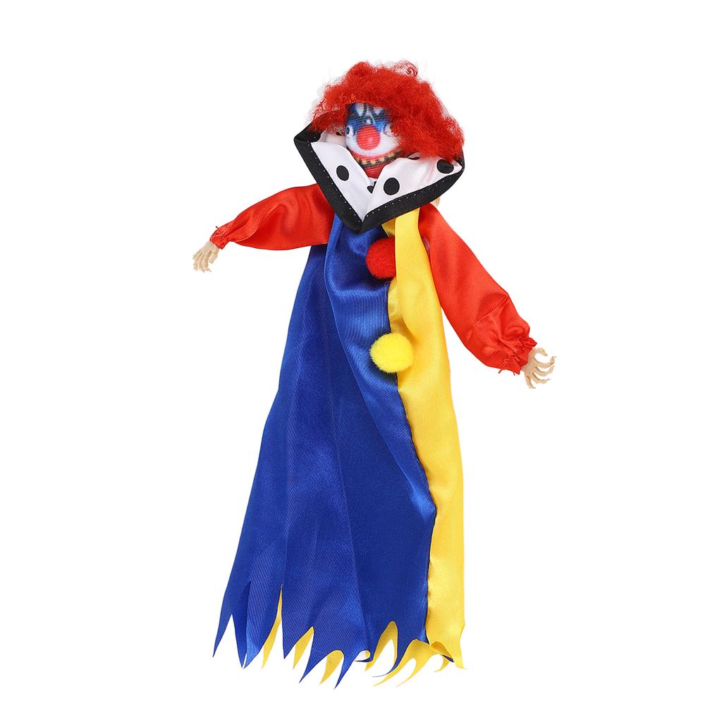 Halloween Clown Doll Scary Eerie Clown Doll Decoration Hanging Clown Doll Ornament for Horror Themed Activities