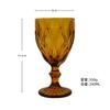 European Embossed Wine Glass Thickened Colorful Glass High Foot Juice Cup Retro Red Wine Glass