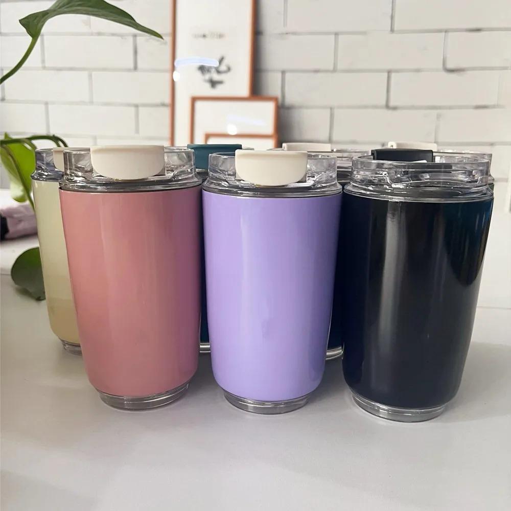 Tumbler Thermos Mug Milky White Coffee Mug Car Thermos Water Bottle Travel Stainless Steel Vacuum Bottle Drinking Jug