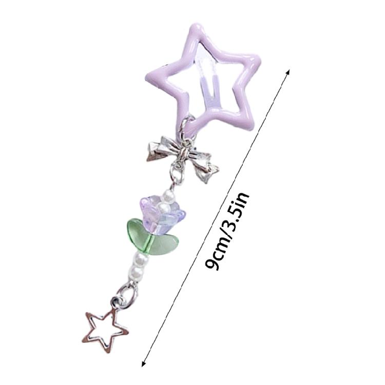 Dopamin-Look Sternform Haarnadel Niedliche Karnevals-Fotografie-Haarnadel für Mädchen