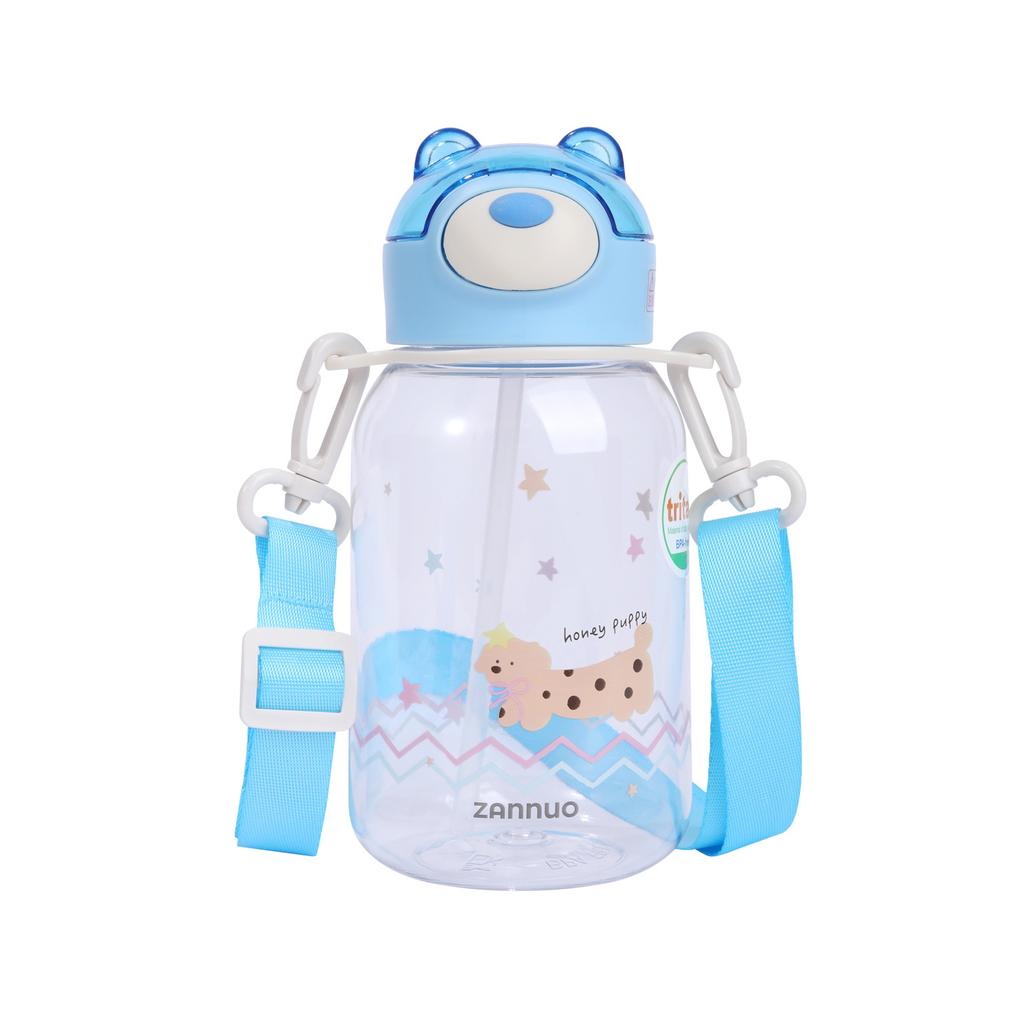 Water bottle New Tritan children's cute binaural bear cup Portable portable anti-drop water cup Simple student water cup kettle