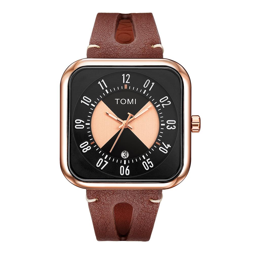 Fashion Square Watch Men's and Women's Simple and Atmospheric Business Leisure Trend Quartz Electronic Watch