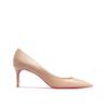Fashion New pointed shallow mouth high heels with thin heels, matte fashion white commuting single shoes, soft sole size