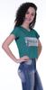 Moomaya Womens Short Sleeves V Neck Tshirt Top w  Sequin Patch ShortTee Summer