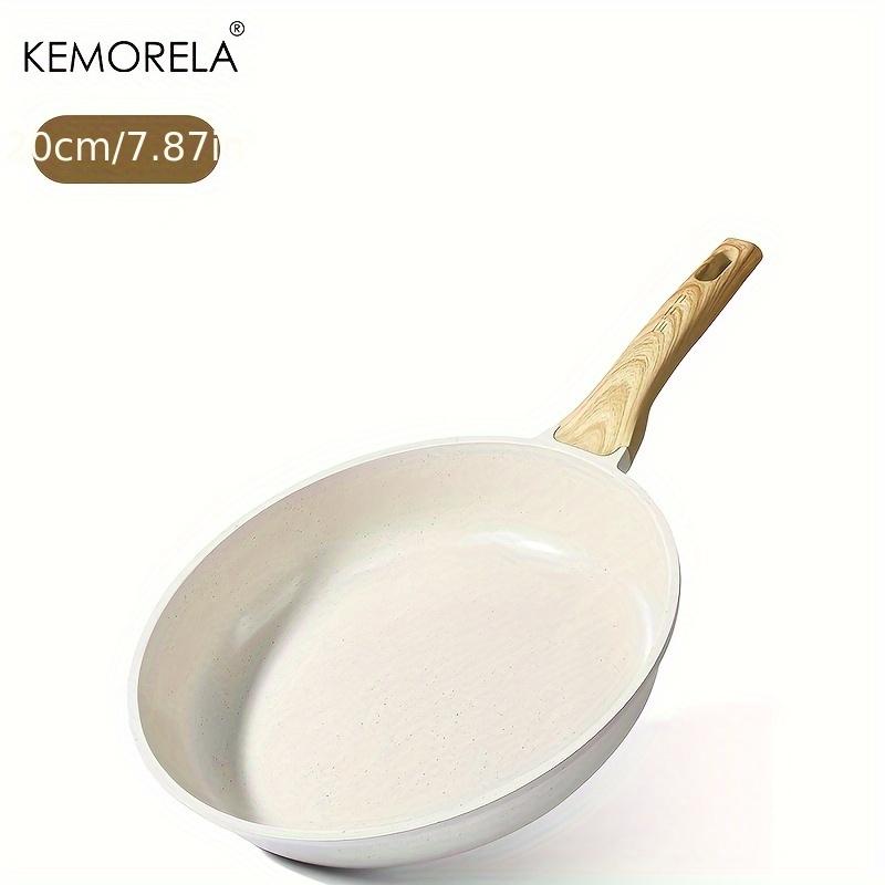 KEMORELA Nonstick Frying Pan Skillet - Healthy Granite Coating with Heat-Resistant Handle 20/24/28cm Induction Compatible 1PCS