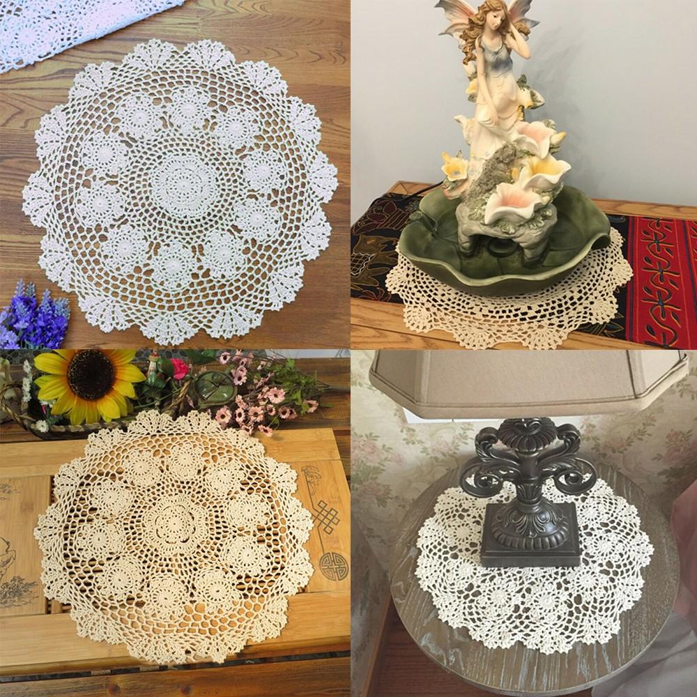 Cotton Tablecloth Floral 50cm Dining Table Furniture