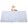 Tulle table skirt high-end gold-rimmed mesh wedding New Year's party decoration hotel supplies mesh table skirt table cover