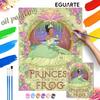 Disney Digital Oil Painting Princess and the Frog Art Handmade Diy Gift Home Decoration
