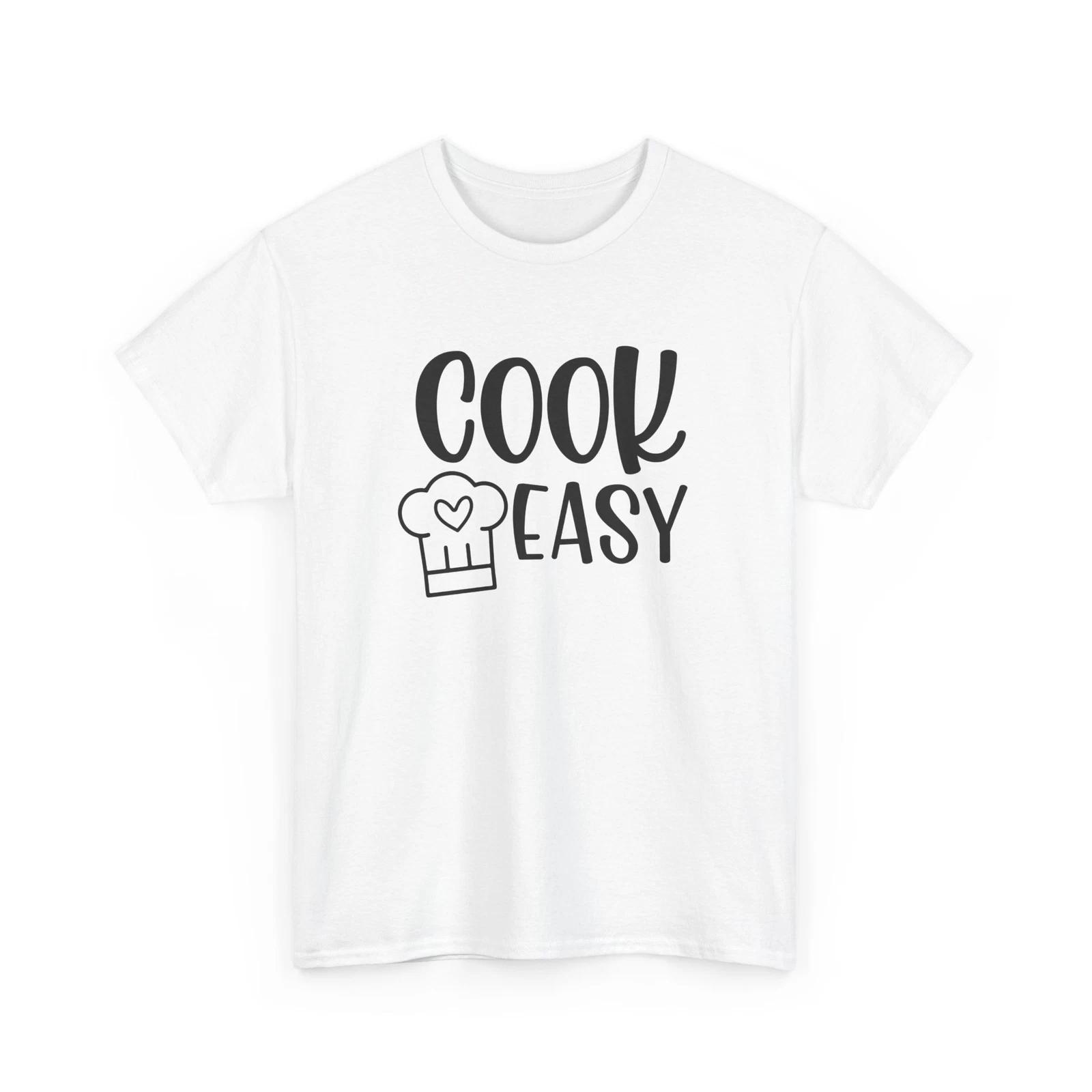 Cooking is My Happy Place T-Shirt – Funny Kitchen Lover Chef Tee Cook Easy Shirt L