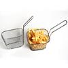 Mini Stainless Steel Fry Baskets Chips Presentation Basket Strainer Food Basket Kitchen Tool Cooking French Fries Basket
