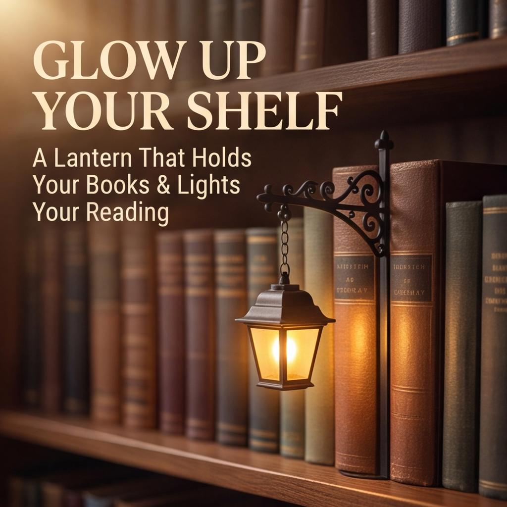 Library Lantern 1PCS Vintage LED Bookshelf Light Mini Decorative Street Lamp Style Warm Nightlight for Reading Nook  Book Nook Decor Gift