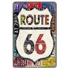 Vintage USA Route  Metal Tin Signs Wall Art Posters  Aluminum Plaque Sign for Garage Cafe Living Room Club Bar Decoration
