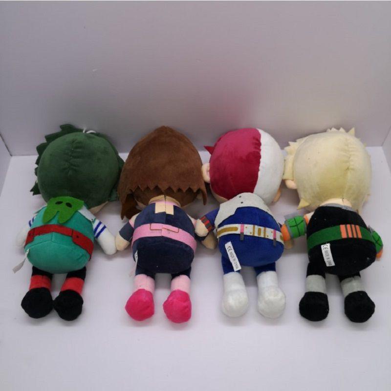 Hero Academia Plush Toy 24CM Anime Stuffed Dolls Midoriya Izuku Todoroki Shoto Bakugou Katsuki Ochaco Uraraka Children Birthday Gifts