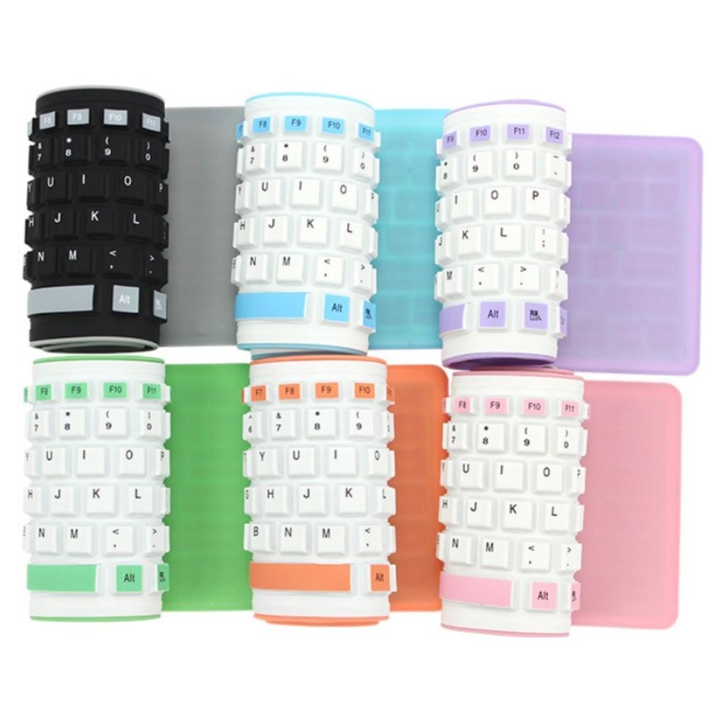 103 Keys Flexible Keyboard Soft Silicone Wired Keyboard USB Interface USB Keyboard  Home Use
