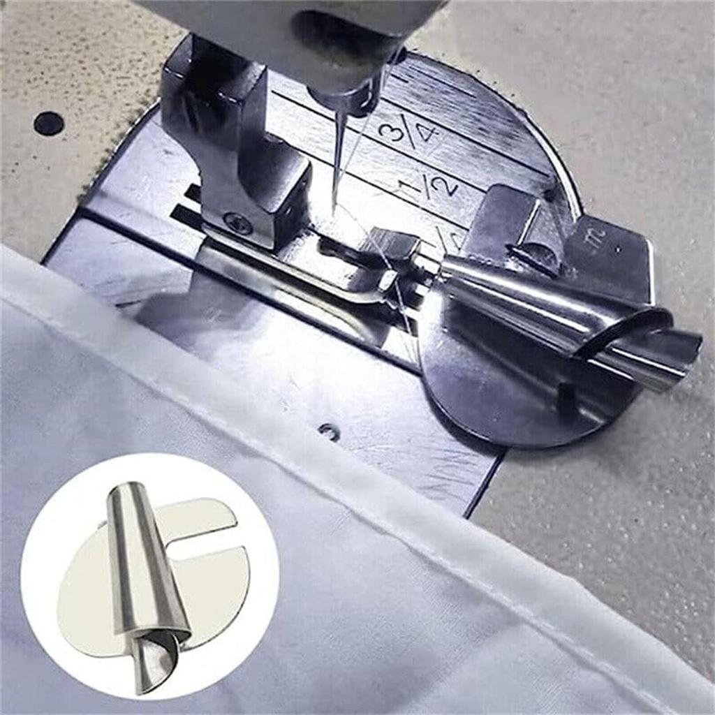 Sewing Machine Presser Foot Hemmer Spiral Hemming Foot Sewing Machine Rolled Hem Fast and Easy Rolled Hemmer Foot for Towel