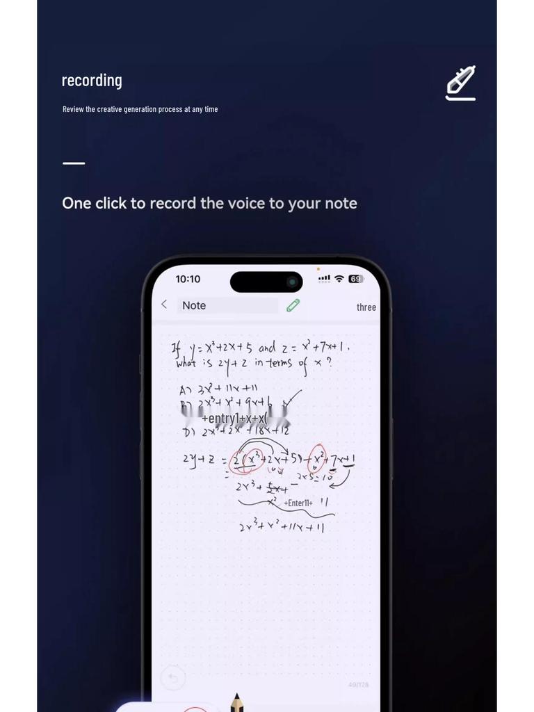 NEWYES 3rd Gen Smart Pen Set: Electronic Paper Screen with Synchronous Handwriting for Business Meetings.