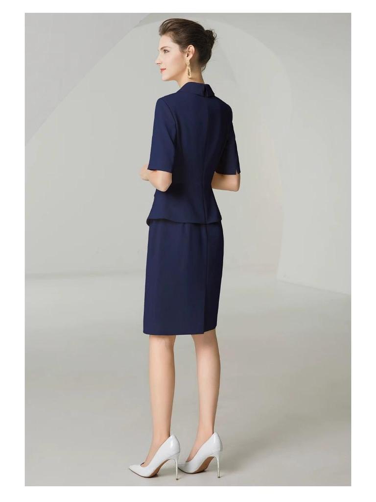 Summer Slimming Two-Piece Professional Dress for Beauty Salon