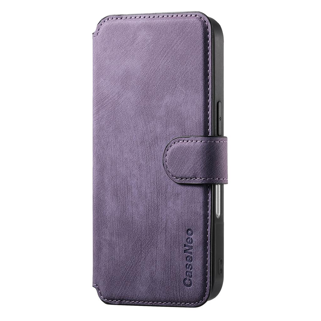 For iPhone 16 Magnetic Case CASENEO Detachable Leather Phone Wallet Cover